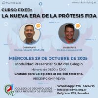 Curso Fixed: La Nueva era de la Prótesis Fija