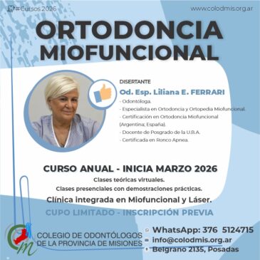 Curso Ortodoncia Miofuncional 2026
